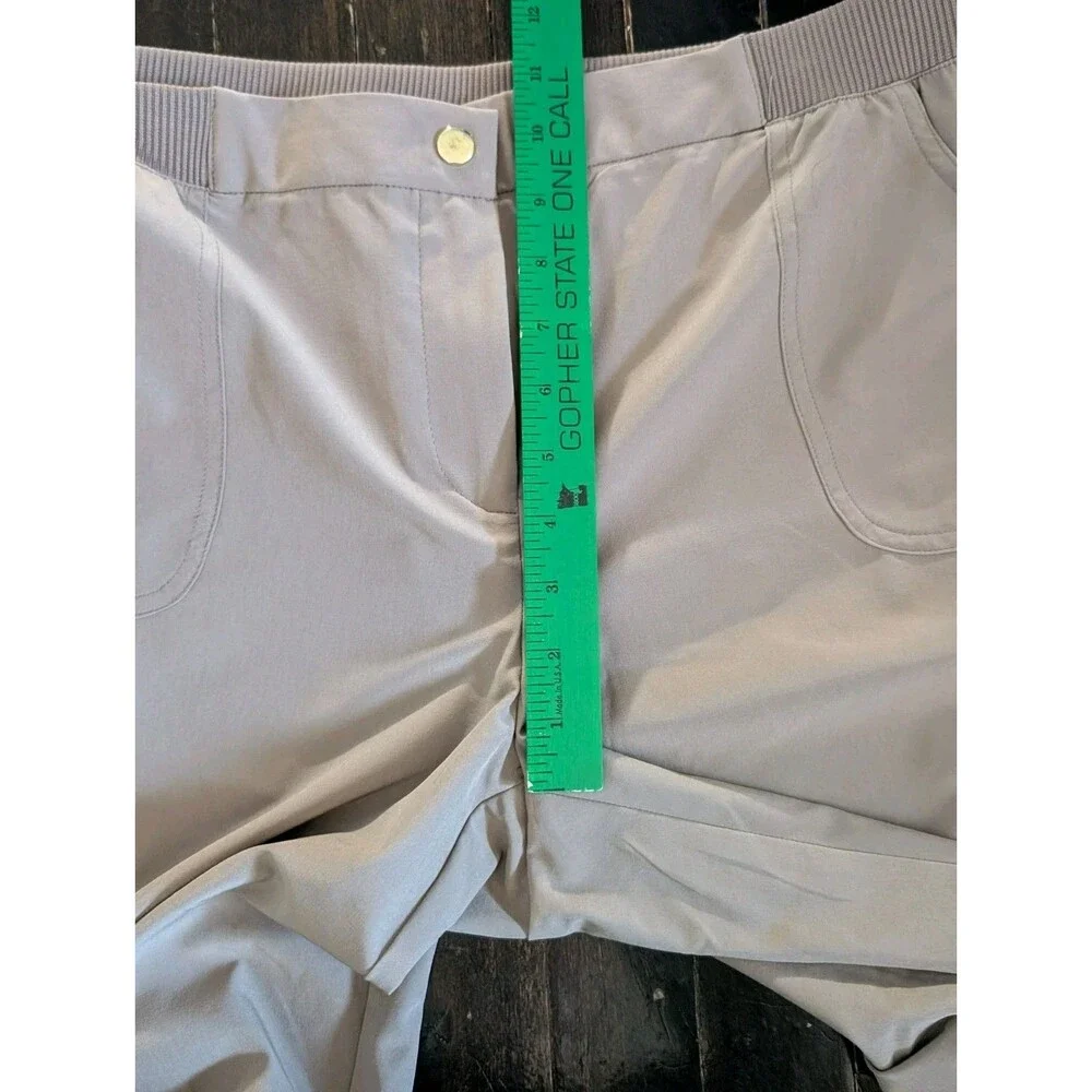 NWOT Chico's Zenergy Womens Bermuda Shorts Size 2 US 12 TAN Beach Stretch Casual - Picture 7 of 7